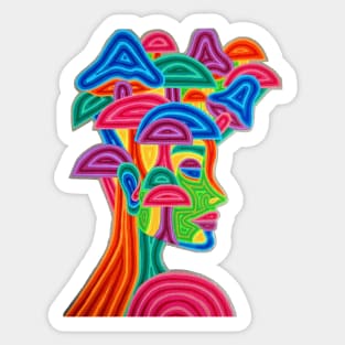 Shroom Queen Sticker